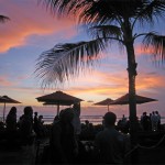 Famous Kudeta is a short walk up the beach. Sunsets are free -- the cocktails are not. Famous Kudeta is a short walk up the beach. Sunsets are free -- the cocktails are not.