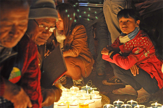 Candle delivery.