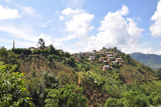 Lunch at a hilltop village sounds great - until you have to climb the hill.