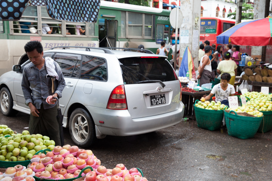 In the past, cars and vendors coexisted peacefully.