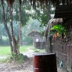 Downpour at Cbal Chay Watefall in Sihanoukville