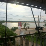 A balcony with a view in Kratie.