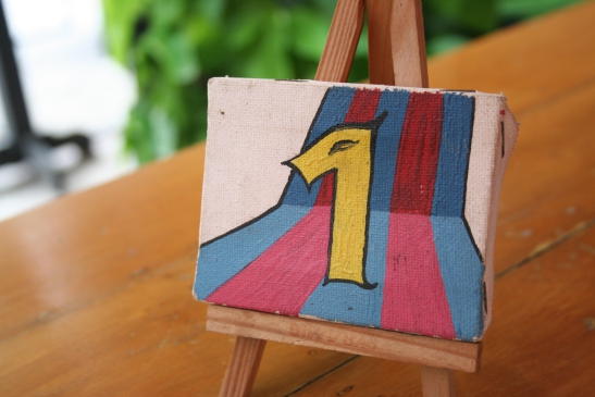 Even the table numbers are little works of art Even the table numbers are little works of art