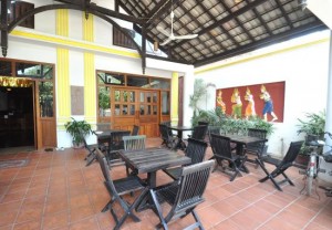 Front terrace, perfect for breakfast, and people watching