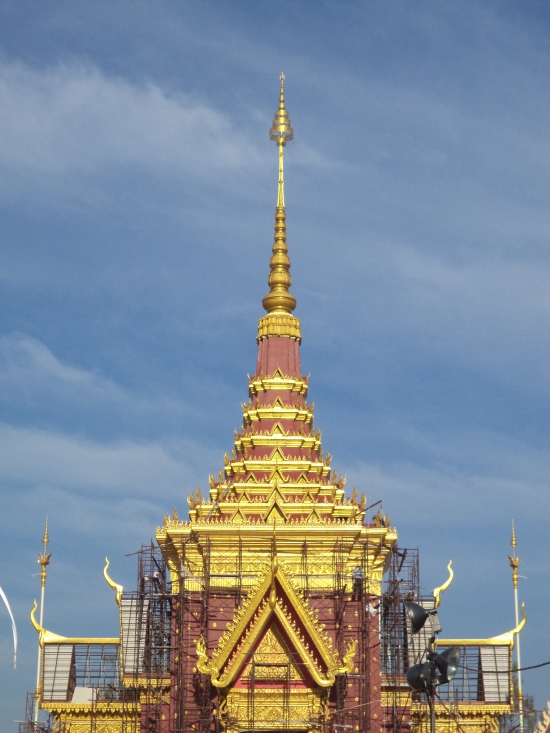 A cremation site fit for a king