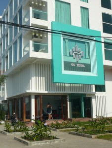 It's hard to miss the OC's flashy facade on Tola Street