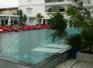 The pool is one of Sihanoukville's biggest