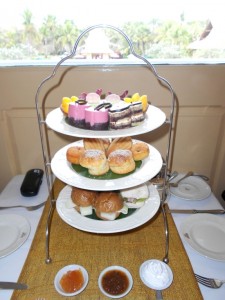 Tea for two at Raffles. This'll set you back $38++