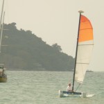 sailing off Otres beach, Sihanoukville Cambodia