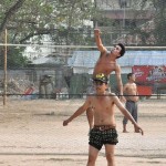 Street volleyball: an easy way to catch some real live sport.
