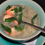 Tangram Garden's hot and sour prawn soup.