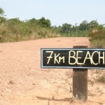 That's the beach that's 7km, not 7km to the beach.