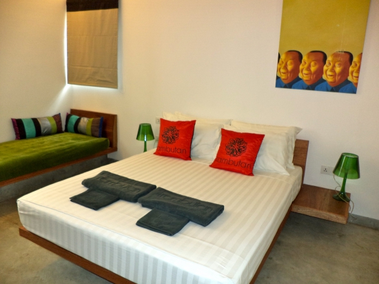 Branded towels and pillows - fancy!