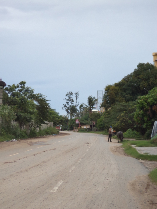 Not quite Phnom Penh hustle and bustle.