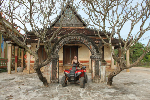 Perfectly designed pagoda to fit a quad bike