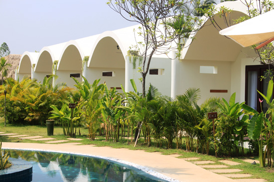 Explorer Rooms. Not far to explore that inviting pool.