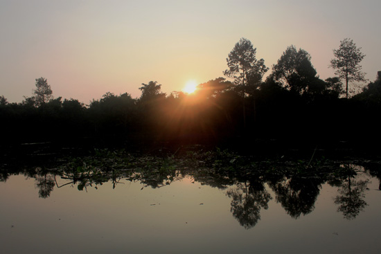 The moat of Angkor Thom