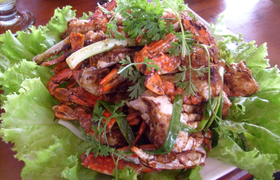 Crab with everything.