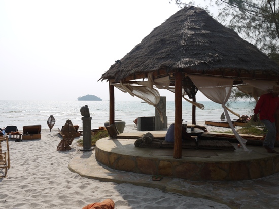 Relax in a private pavillion