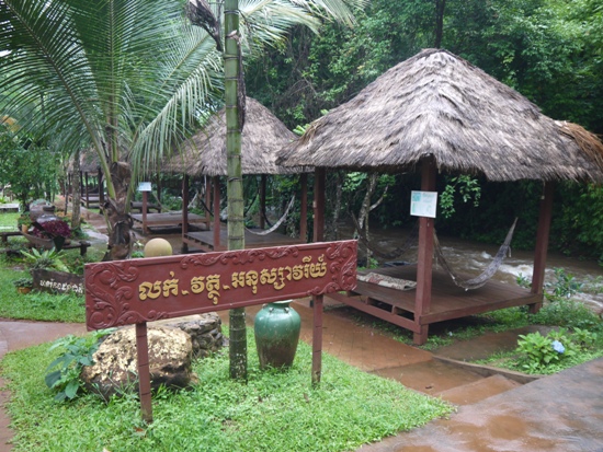 Riverfront thatch bungalows perfect to relax and read a book