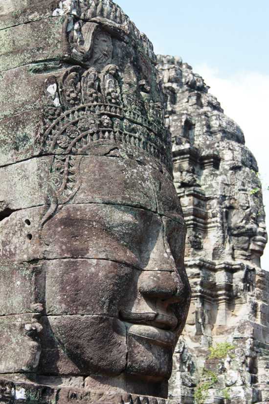 Angkor Thom is full of temples - including the famous faces of Bayon.