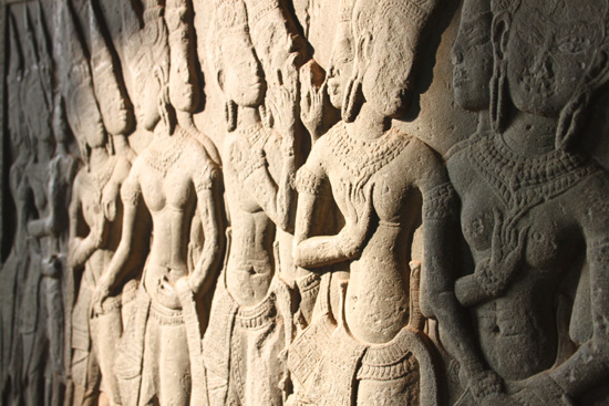Beautiful bas reliefs - but don't touch!