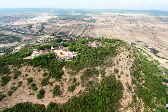 As seen from the air -- by microlight flight.