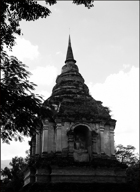 Chedi containing king's ashes Chedi containing king's ashes