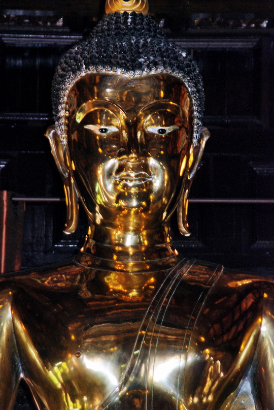 Seated, gold Buddha Seated, gold Buddha