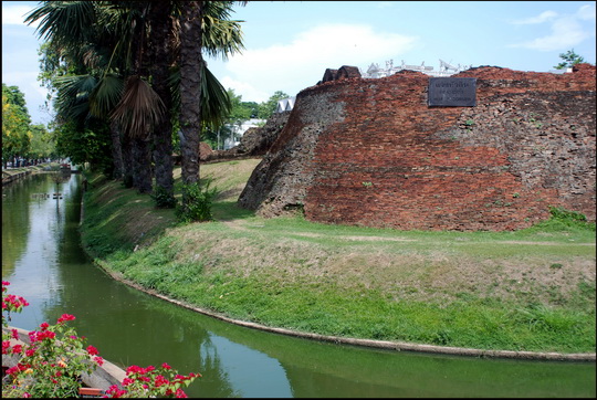 The reconstructed northwest bastion The reconstructed northwest bastion