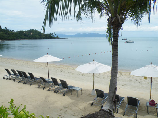 Bophut Beach - a handy base. Bophut Beach - a handy base.
