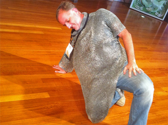 Chainmail is at the cutting edge of flying fashion. Chainmail is at the cutting edge of flying fashion.