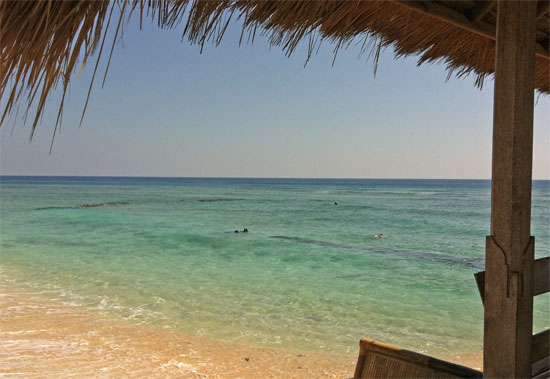 Relaxing away from the hordes on the northern tip of Gili T. Relaxing away from the hordes on the northern tip of Gili T.
