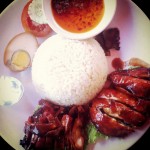 Chicken and duck rice is amazing at Mangkok Ayam