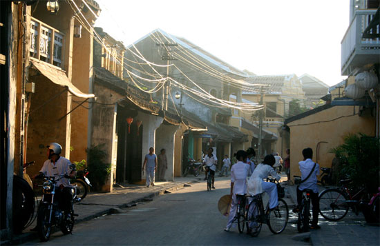 A quiet road in Hoi An. A quiet road in Hoi An.