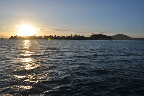 The sun sets on another great day.