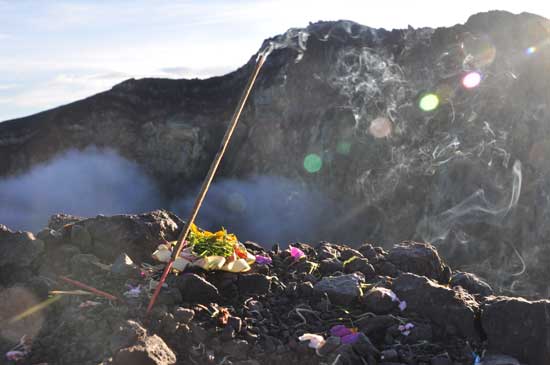 An offering from one of the guides.