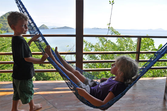 Hammock test at Waecicu Eden Beach.