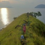 Exploring Seraya Island's viewpoints.