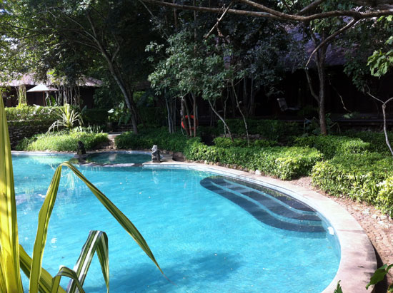The pool, well away from the beach. The pool, well away from the beach.