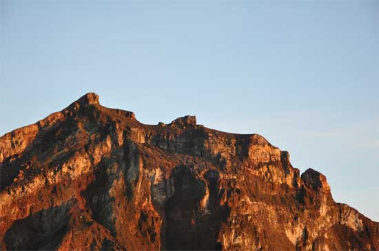 Look carefully and you can see a solitary climber at the true summit.