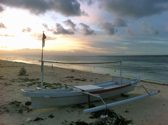 Not the boat to Bira — though it probably regularly goes a lot further.