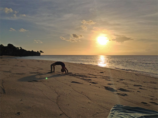 People have been known to bend over backwards to get here.