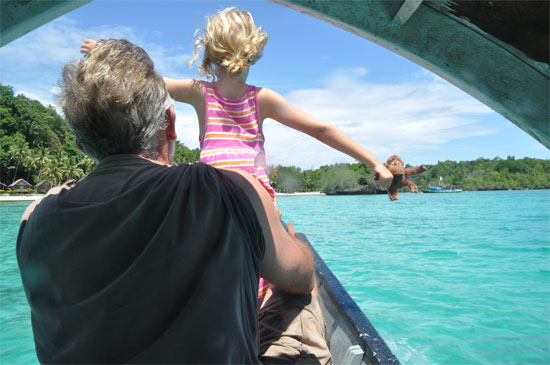 Lyla + 1 arrives at Island Retreat.