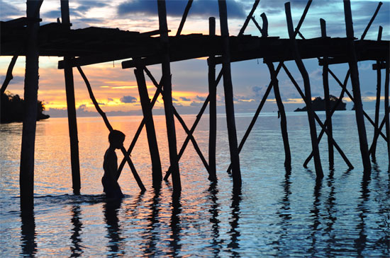 Under the pier can be nice too.