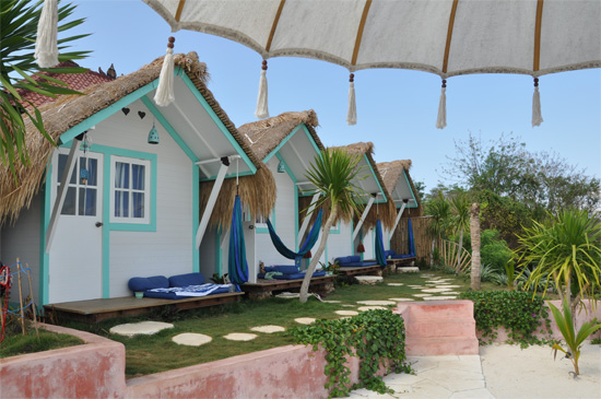 Pirate beach boxes.