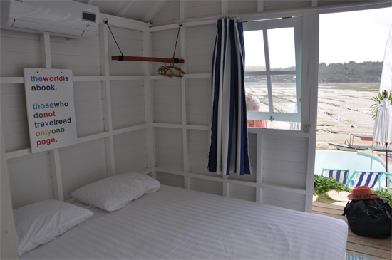 This makes the room look bigger than it is.