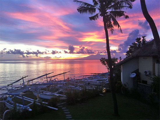 Advantage of travelling with kids? Never miss a sunrise.