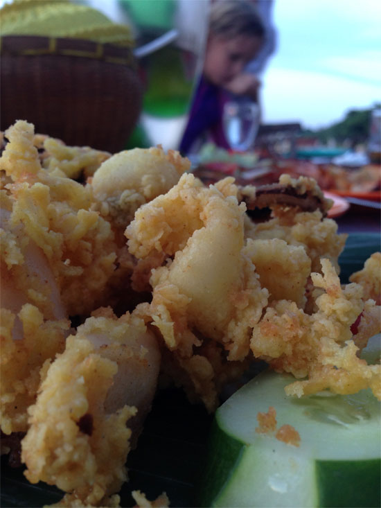 Calamari as big as your head.