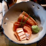 A small portion of salmon sashimi but some of the freshest you'll get in KL